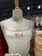 Girls And Cats Embroidered Cami