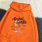 The Aperol Spritz Retro Cocktail Hoodie