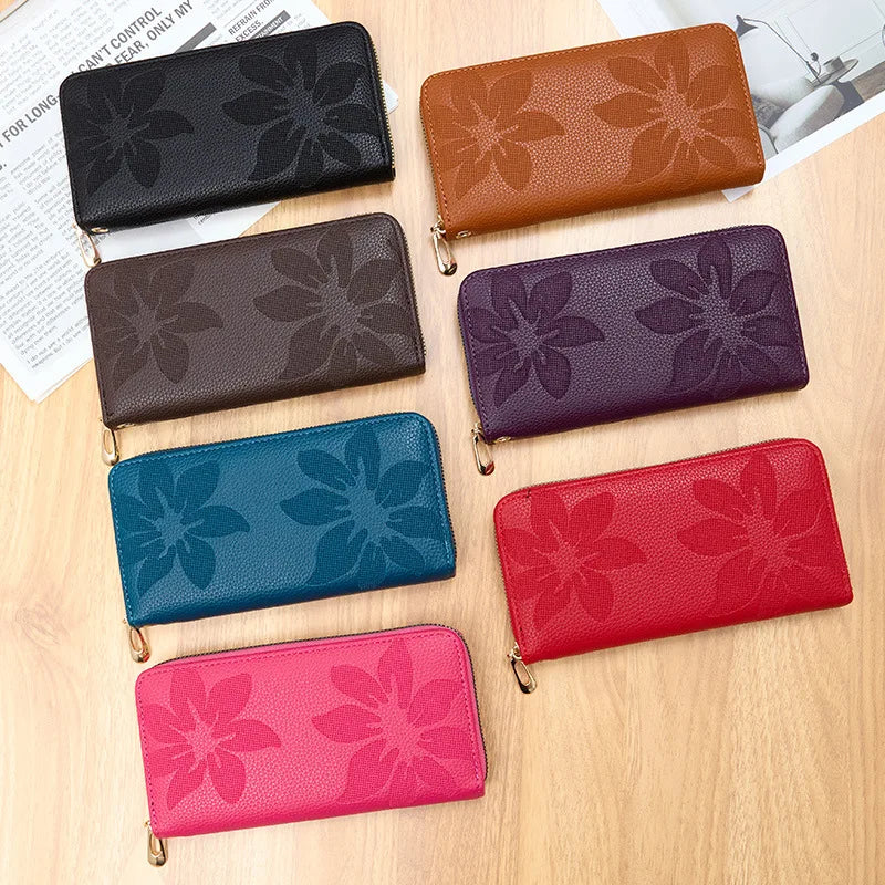 Flower PU Leather Wallet