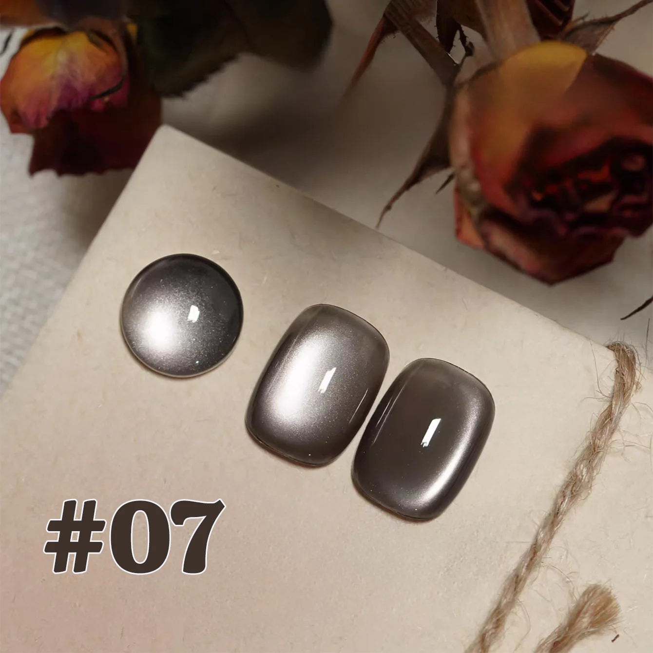 12ML 1-16PCS Beach Essentials Summer Nails Top Selling Fenglin Evening Moonlight Cat Eye Green Glass Bead Magnet Gel Nail Polish