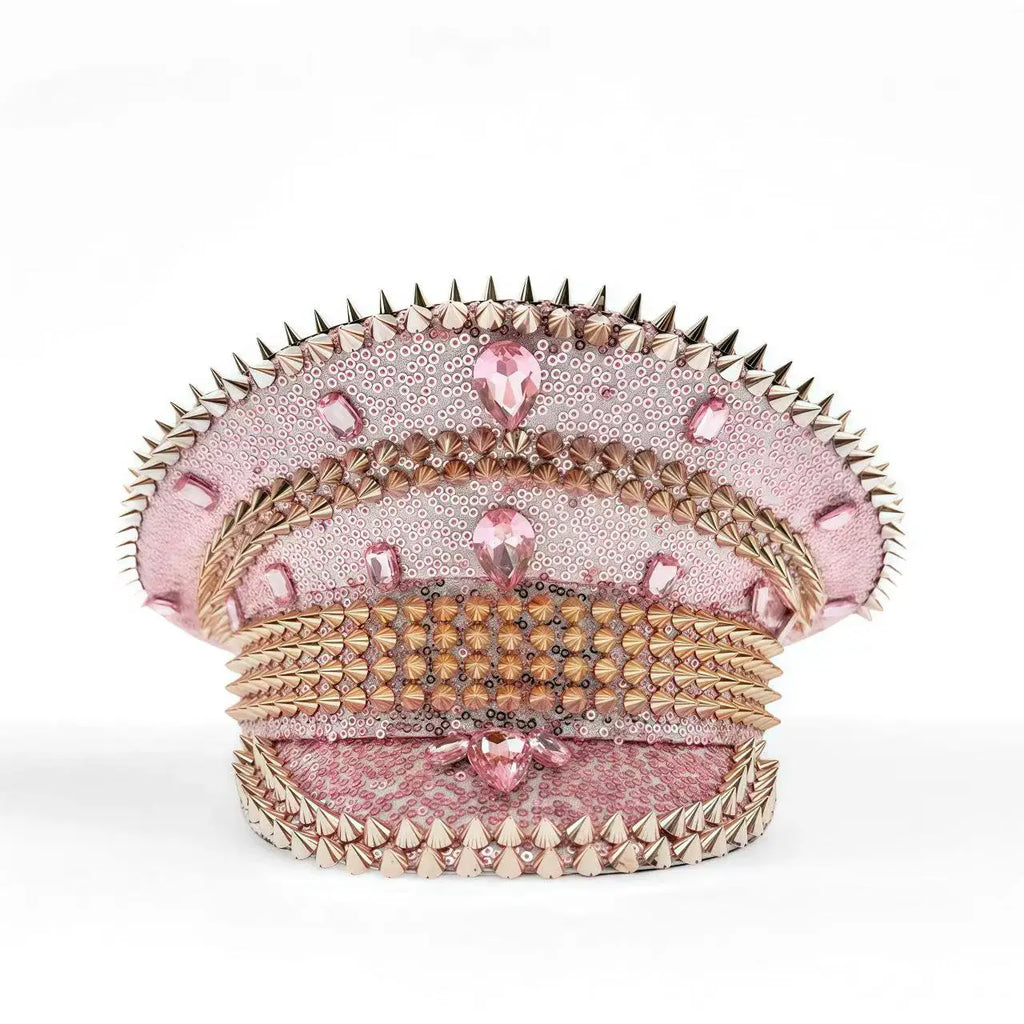 Steampunk Rhinestone Captain Hat