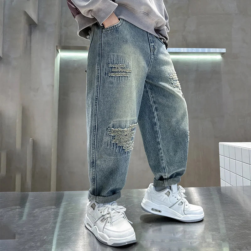 Denim Loose Pants