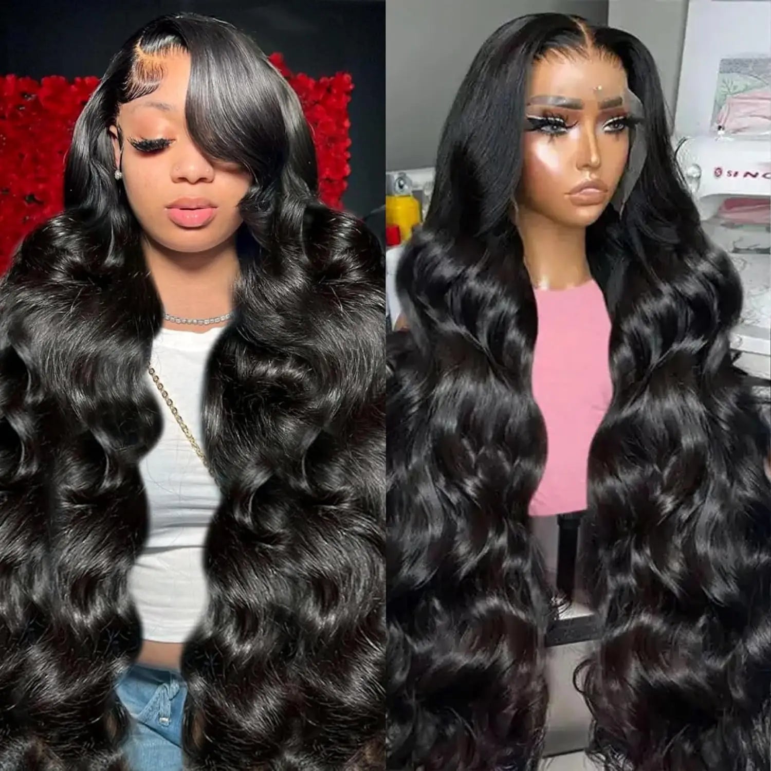 Body Wave Transparent Lace Front Wig