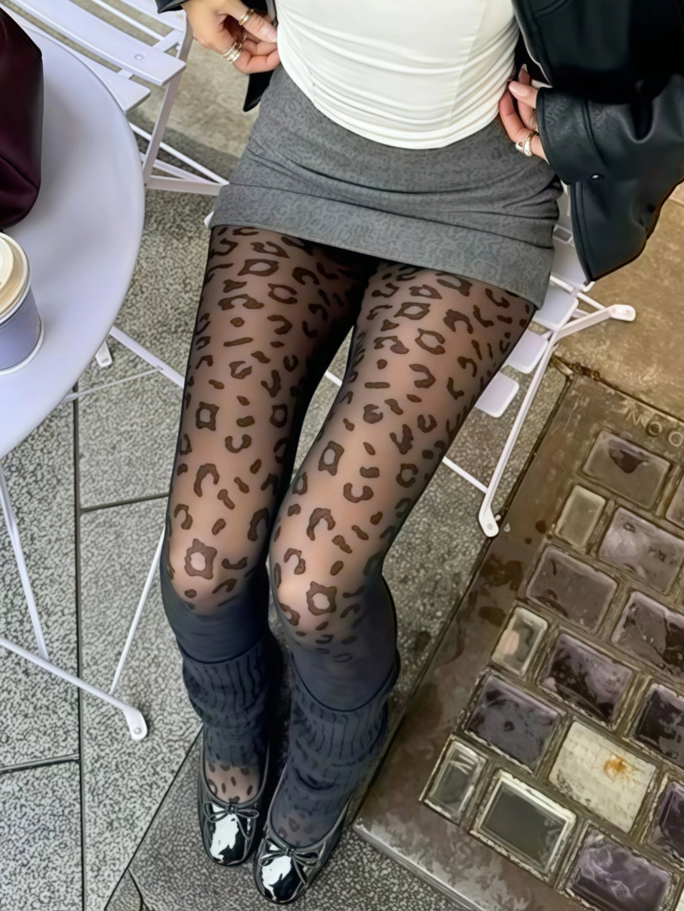 Leopard Print Tights