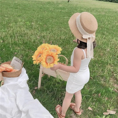 キッズ女の子服 夏物新作 スリングドレス スリムスタイルワンピース スイートで可愛い普段使いの子供服