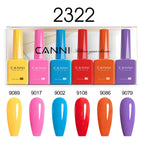 CANNI Nail Gel Polish Set Upgraded HEMA FREE Summer Nails Smooth Texture Ultra Gloss Top Coat Pigmented Gel Soak off UV LED Gel