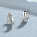 925 Sterling Silver 18K Round Hoop Earrings