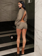 Backless Romper