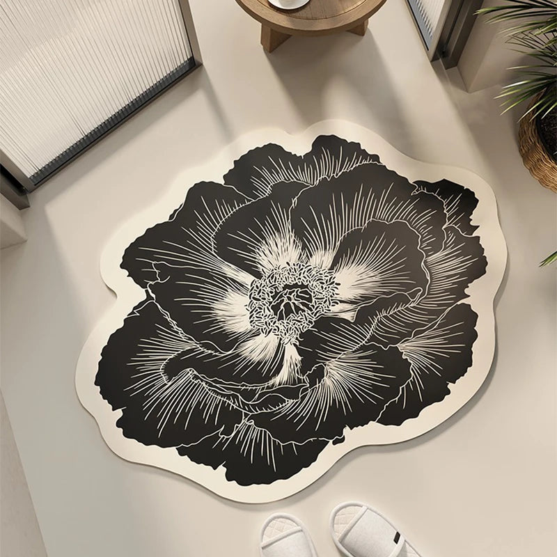 Flower Bathroom Floor Mat