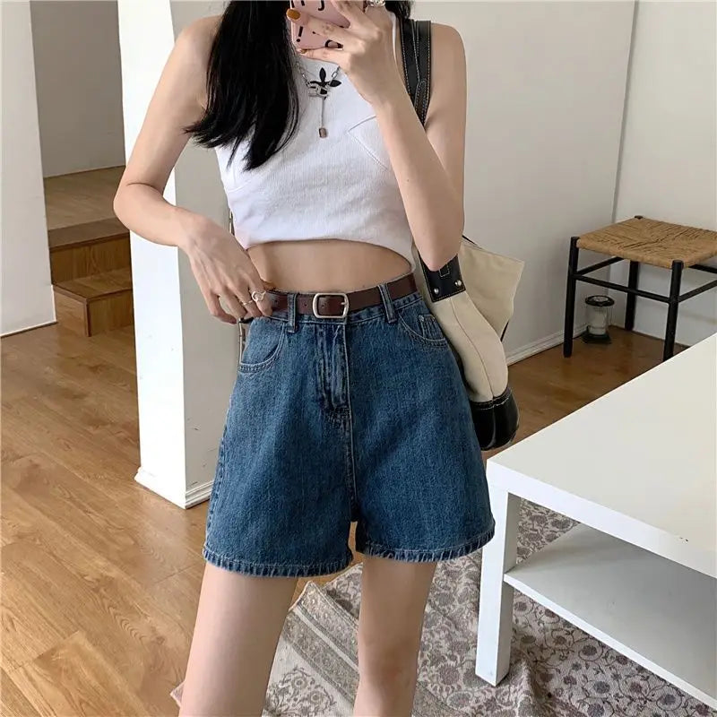 Blue Denim Shorts