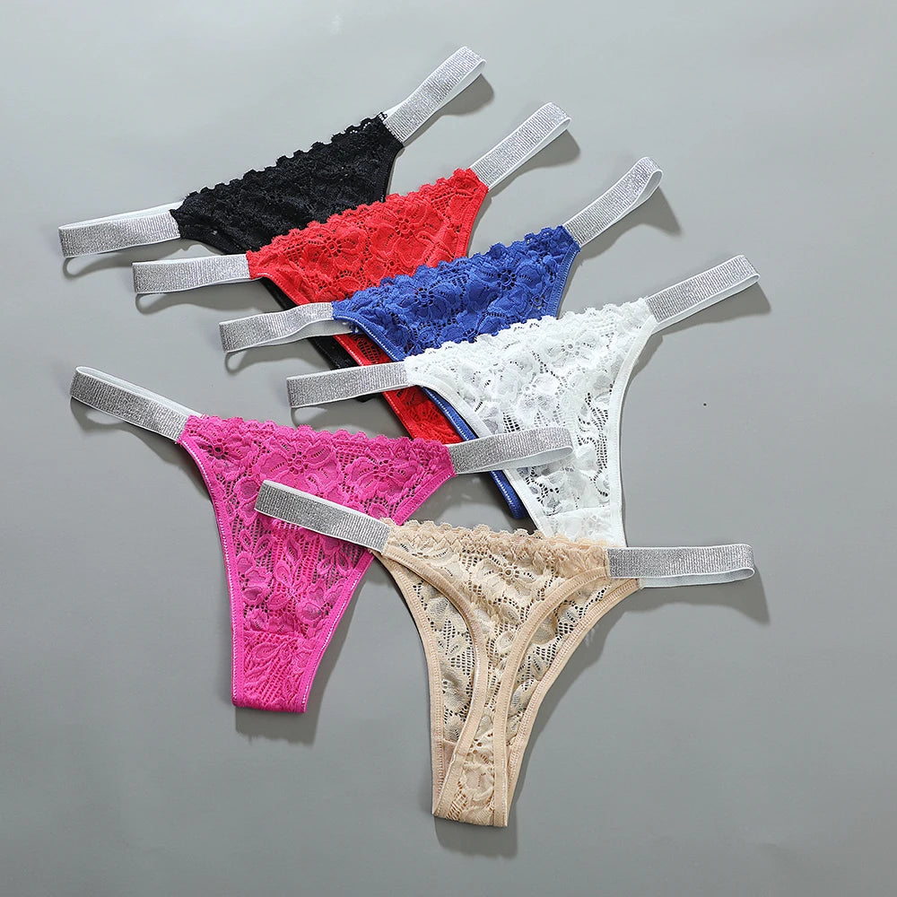 Women Floral Hollow Out Lace Panty Women's Sexy Lace Panties Low-Waist Briefs Sexy Perspective Intimate Female Underpants
