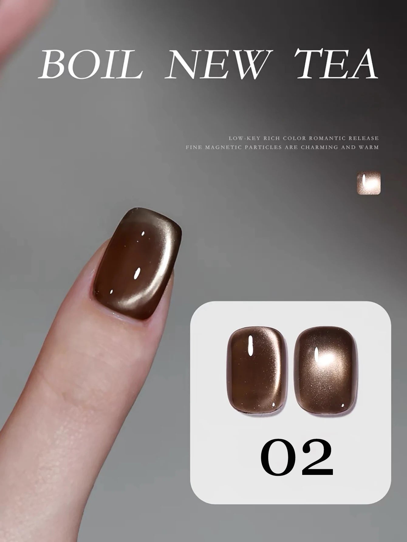 12ML 1-16PCS Beach Essentials Summer Nails Top Selling Fenglin Evening Moonlight Cat Eye Green Glass Bead Magnet Gel Nail Polish