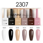 CANNI Nail Gel Polish Set Upgraded HEMA FREE Summer Nails Smooth Texture Ultra Gloss Top Coat Pigmented Gel Soak off UV LED Gel