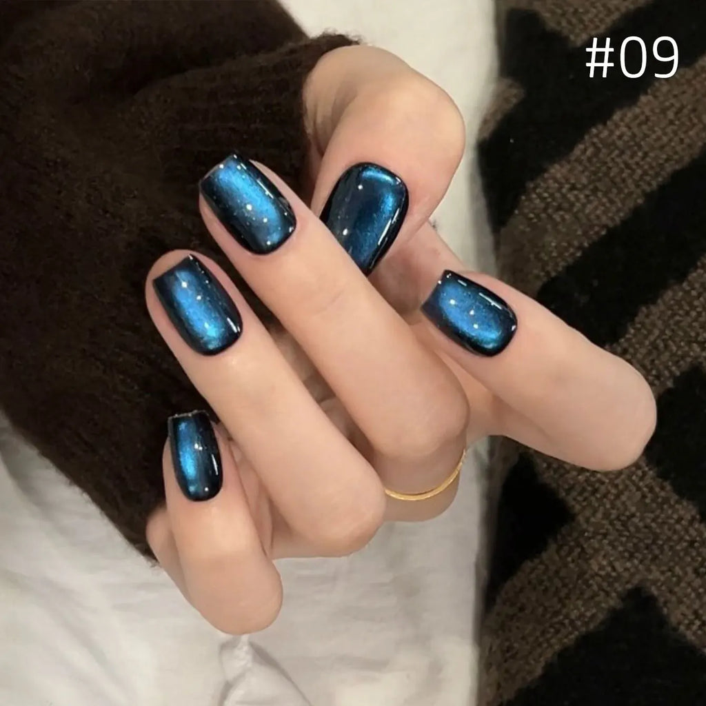 12ml 1-21pcs Brown Gold Cat Eye Gel Nail Polish