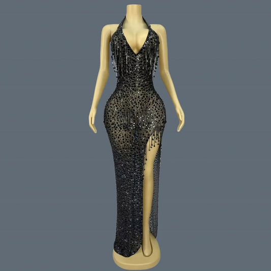 Mesh Evening Dress