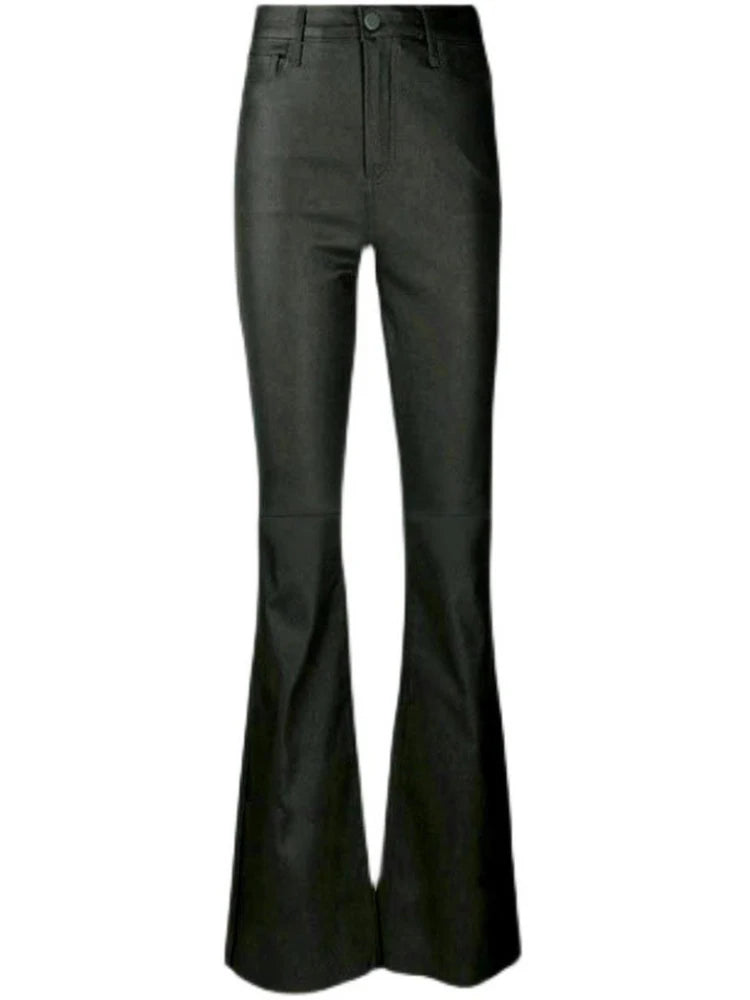 Stretch Leather Pants