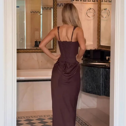 Pleated Sling Dress