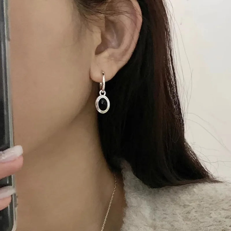 925 Sterling Silver Gold Round Earrings