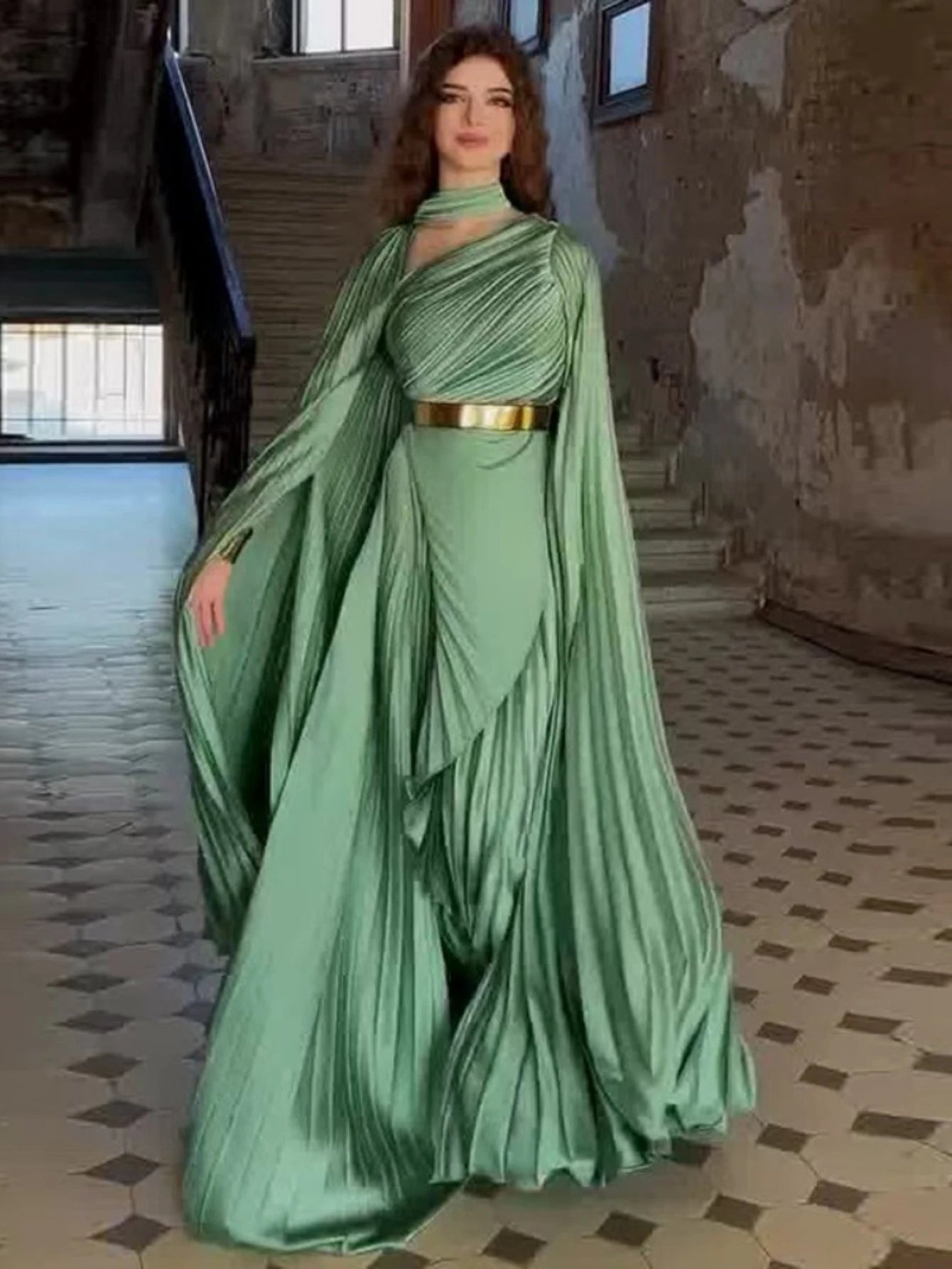 Eid Dubai Party Dress Muslim Abaya Women Party Irregular Folds Jalabiya Vestidos Largos Long Robe Ramadan Morocco Caftan Dubai