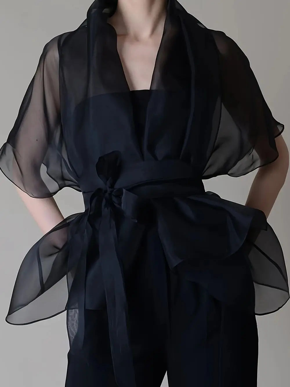 Organza Mesh Blouse