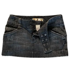 Washed Denim Shorts