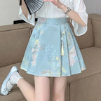 High Waist Horse Face Skirt