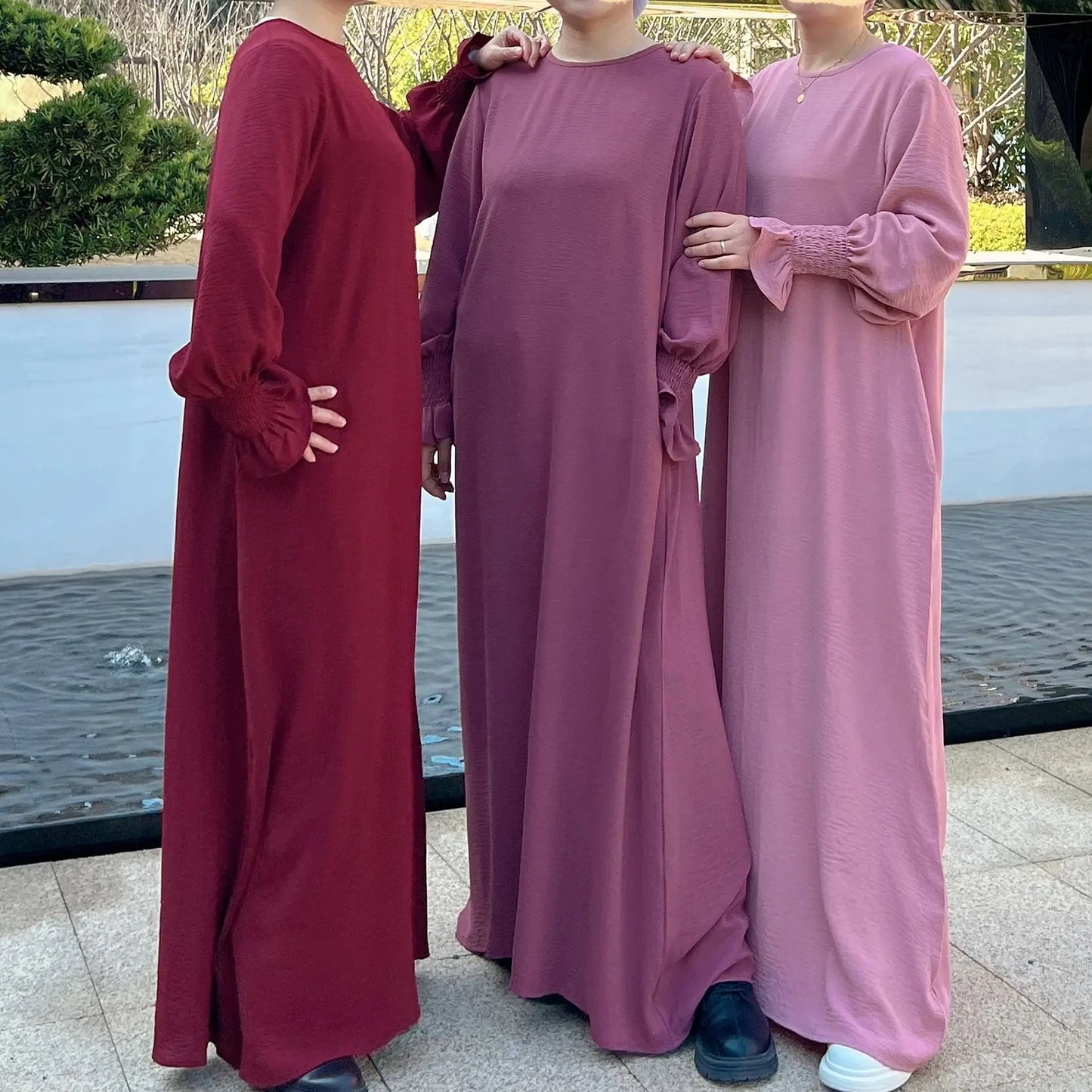 Loose-Fit Plain Abaya