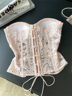 Floral Embroidery Corset