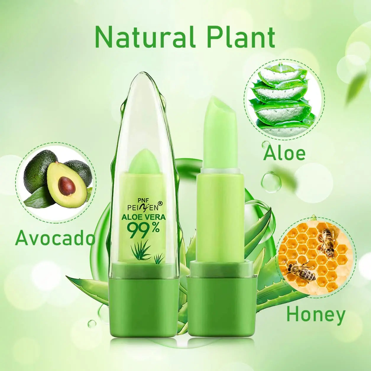 2pcs Aloe Vera Lipstick