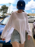 Sheer Layering Long-Sleeve Tee