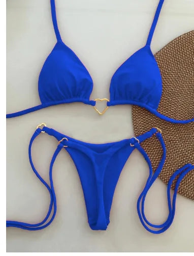 Sweetheart Contrast Bikini Set