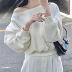 Off Shoulder Hoodie
