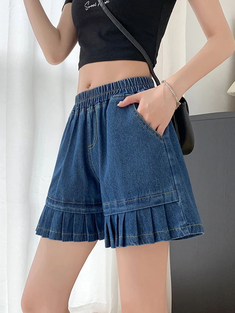 Pleated Shorts