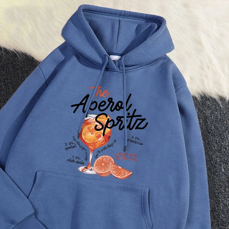The Aperol Spritz Retro Cocktail Hoodie
