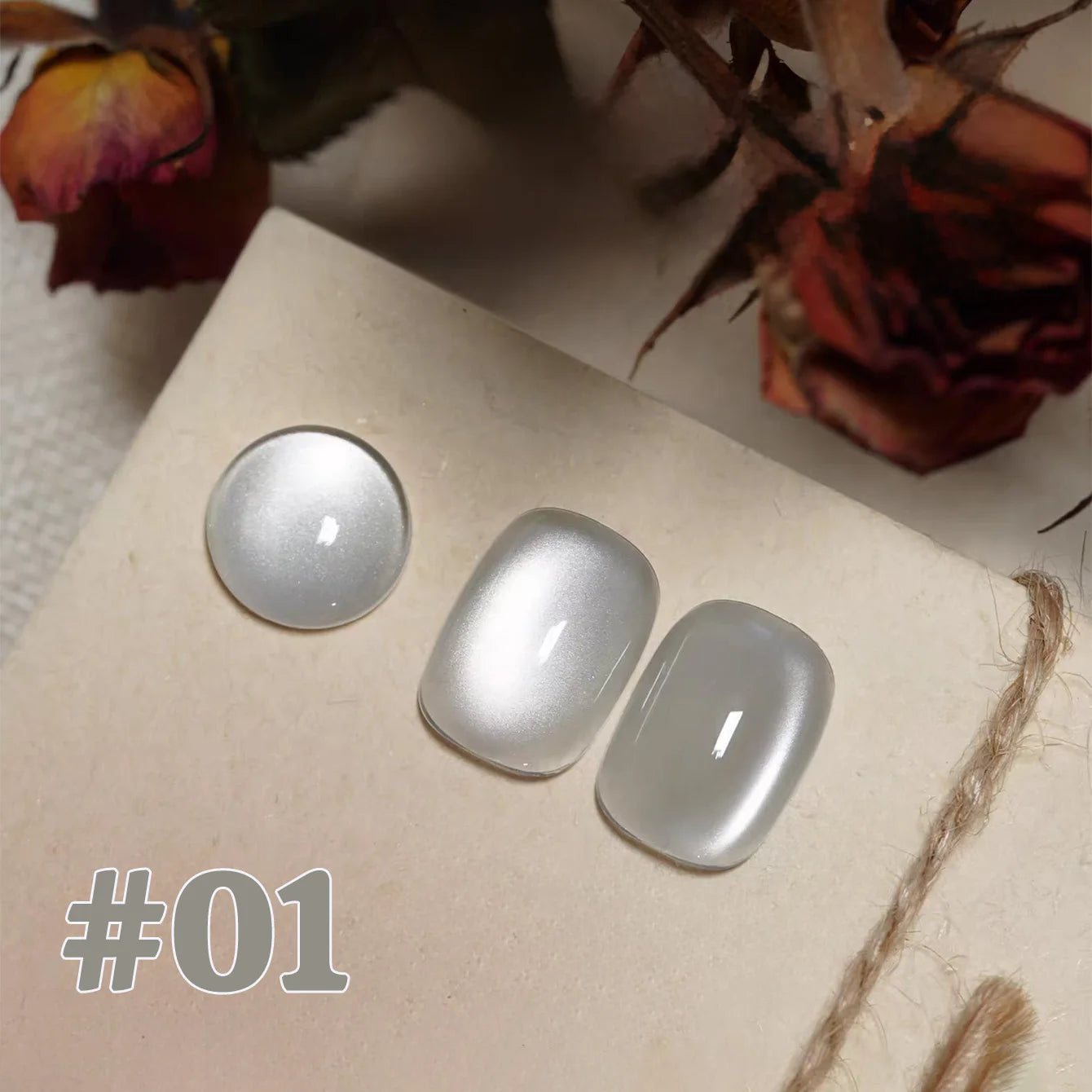 12ML 1-16PCS Beach Essentials Summer Nails Top Selling Fenglin Evening Moonlight Cat Eye Green Glass Bead Magnet Gel Nail Polish