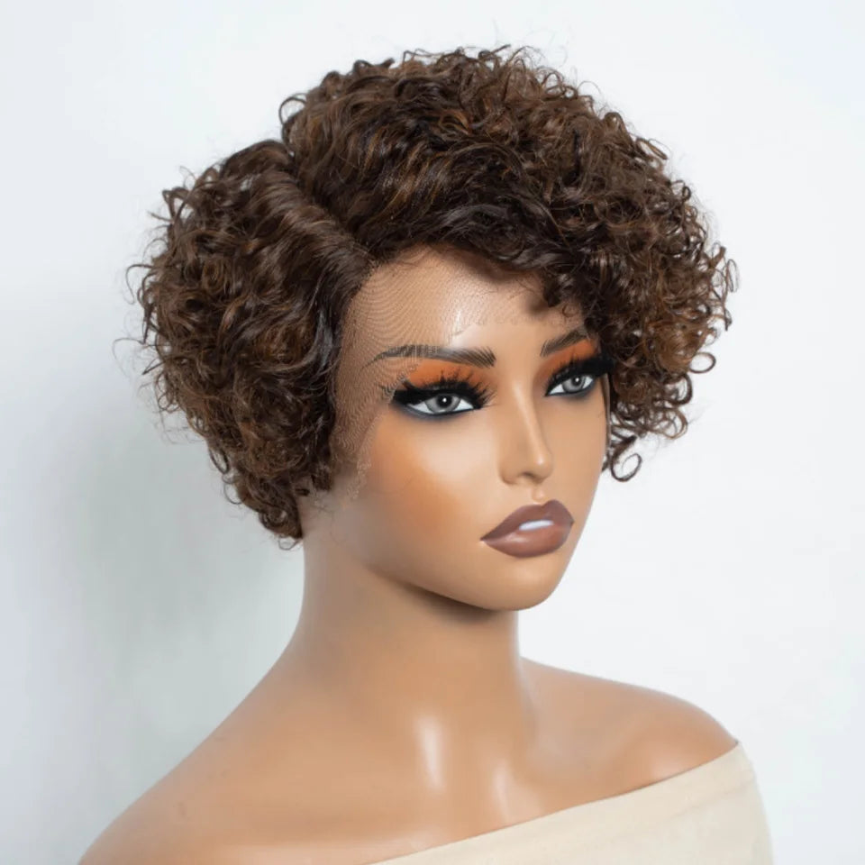 Natural Black Hair Pixie Cut Wig