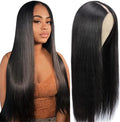 V Part Straight Human Hair Wig
