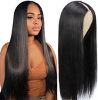 V Part Straight Human Hair Wig