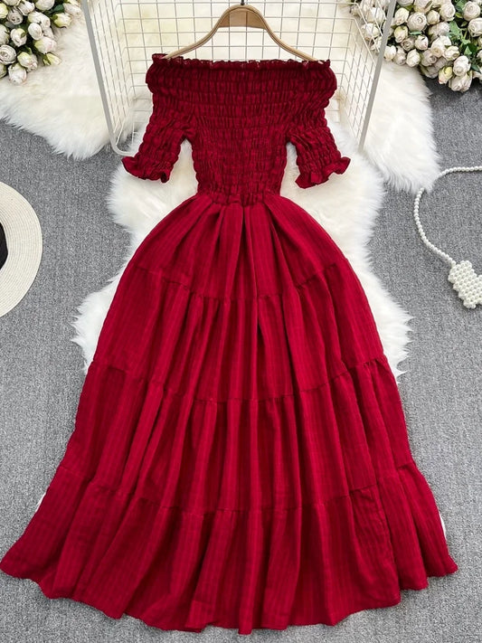 A-Line One-Shoulder Dress