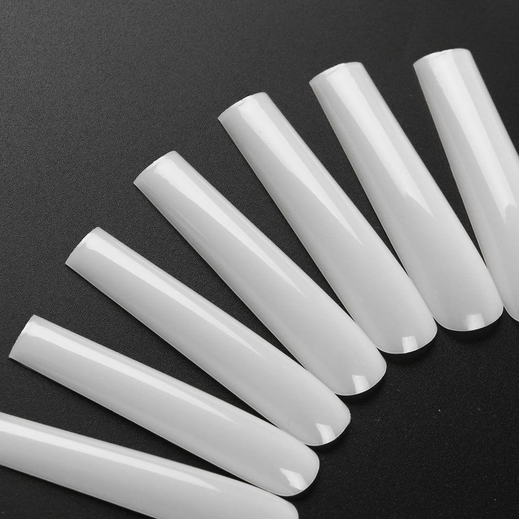 3XL Tapered Square Clear Full Cover Nail Tip 120PC Press On Nails False Artificial Tip  XXXL Extra Long Square Straight Nail Tip