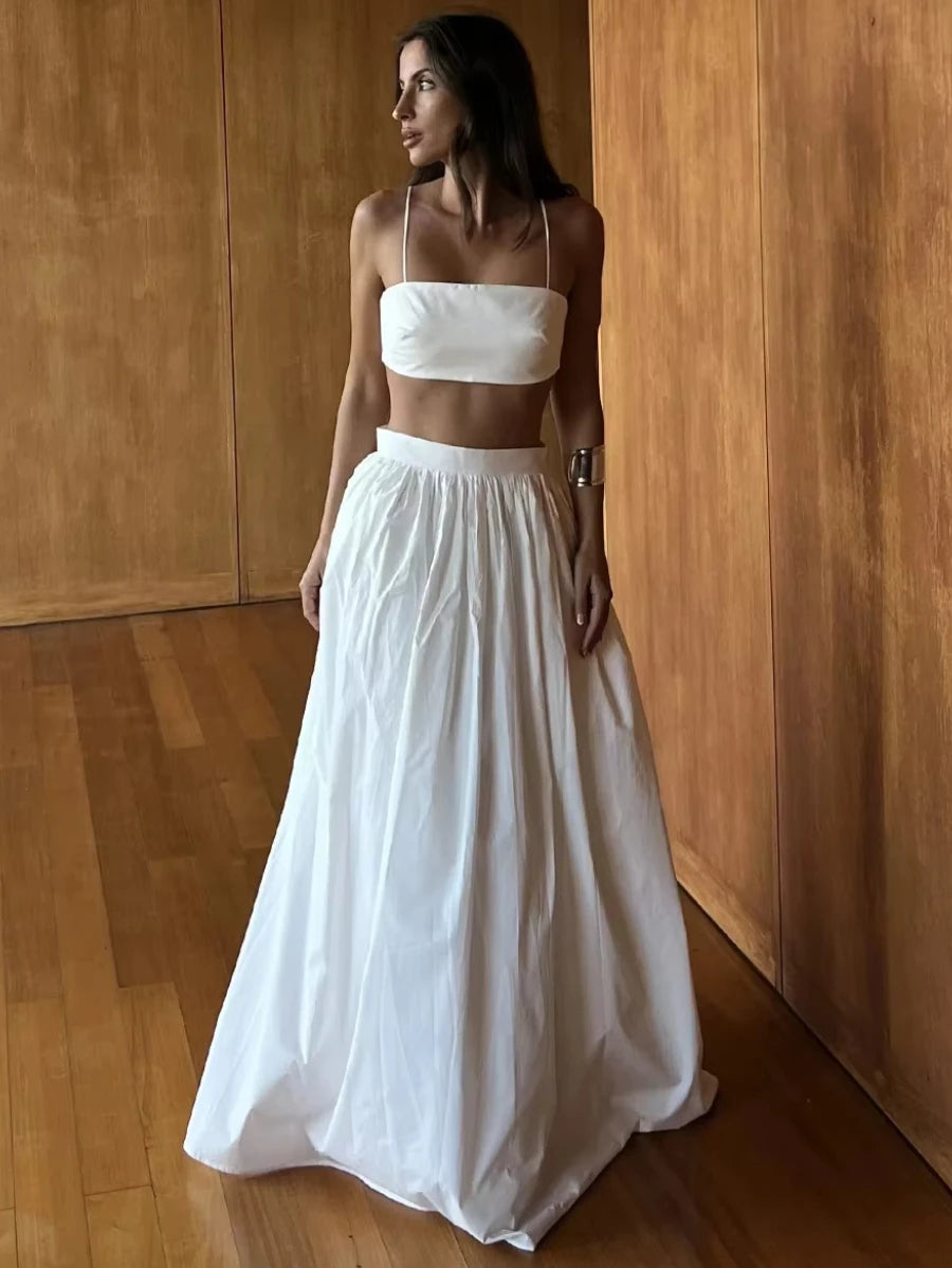 Half Long Skirt Set