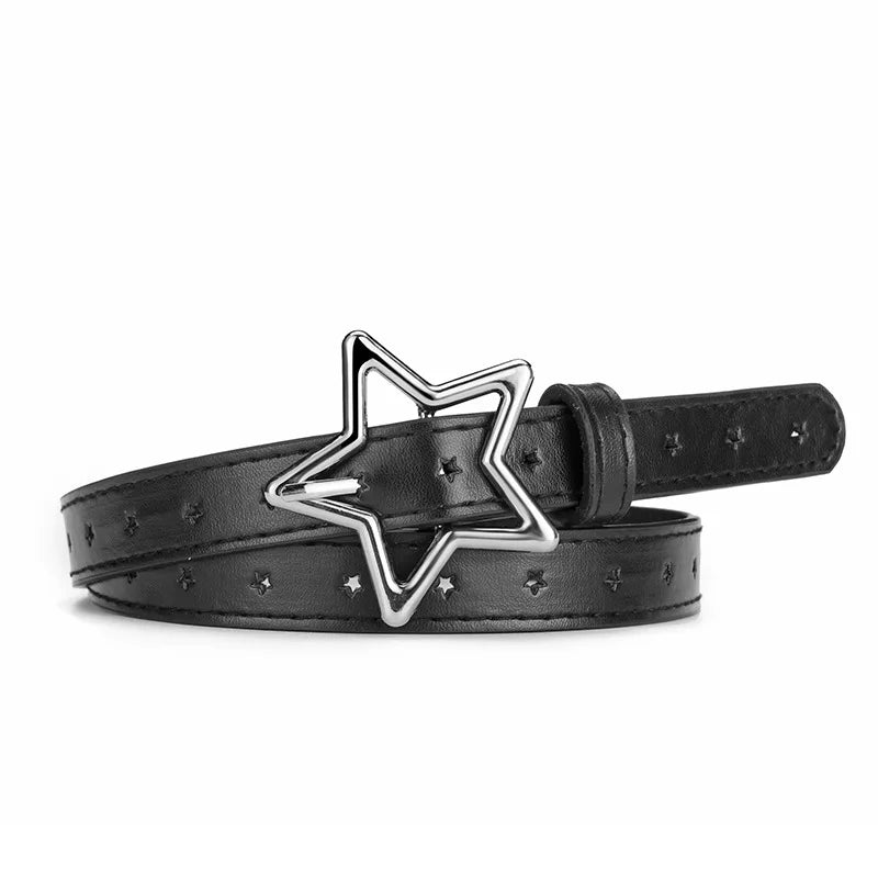 Kids Adjustable Metal Snap PU Leather Belt