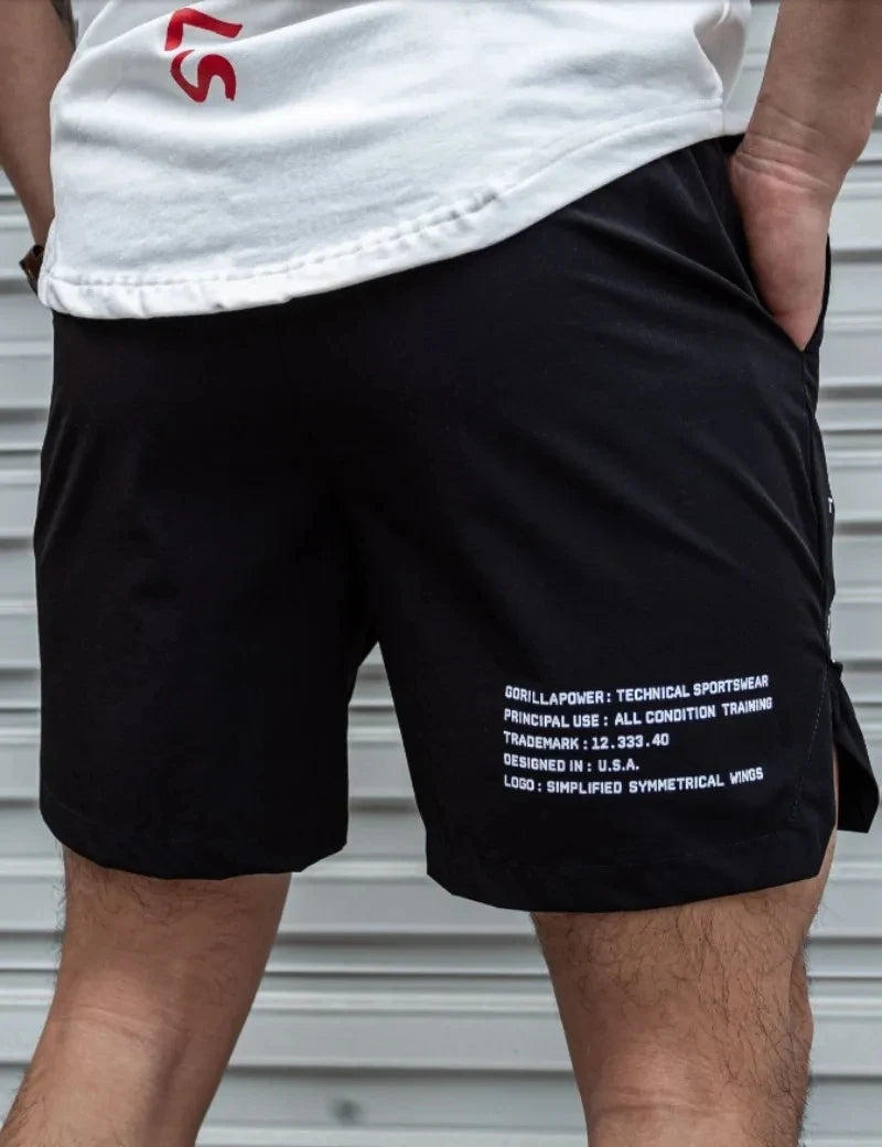 メンズ ホットショーツ 軽量 薄手 ショートパンツ ランニング スクワット フィットネスショーツ メンズ ジムウェア 速乾 ドローストリングショーツ
