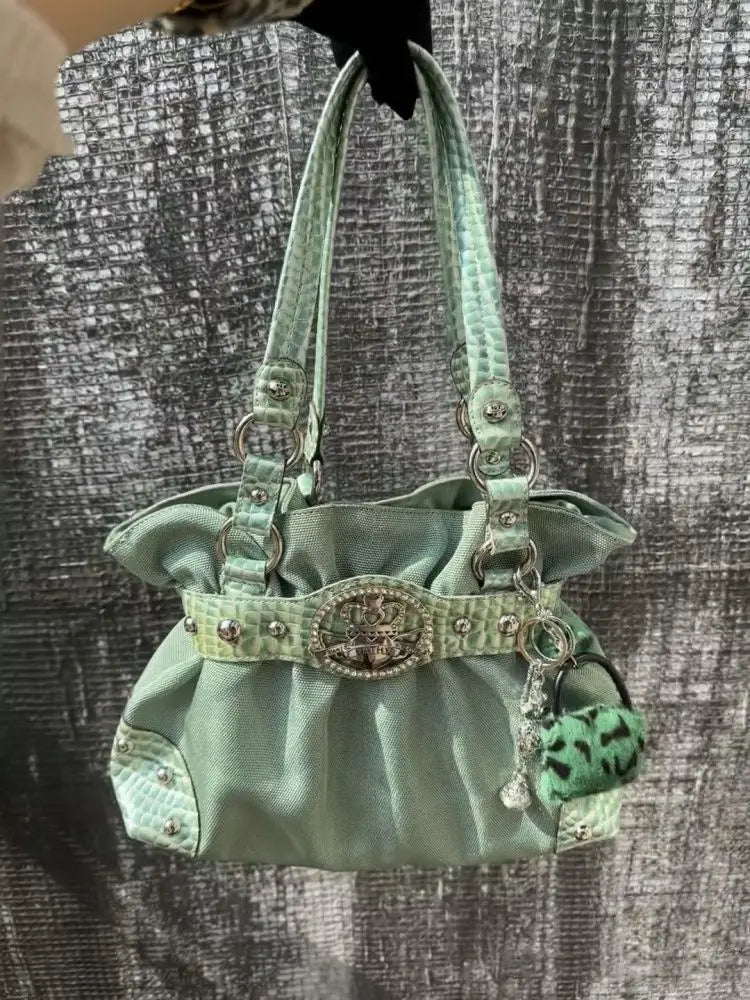 Embellished Hobo Bag