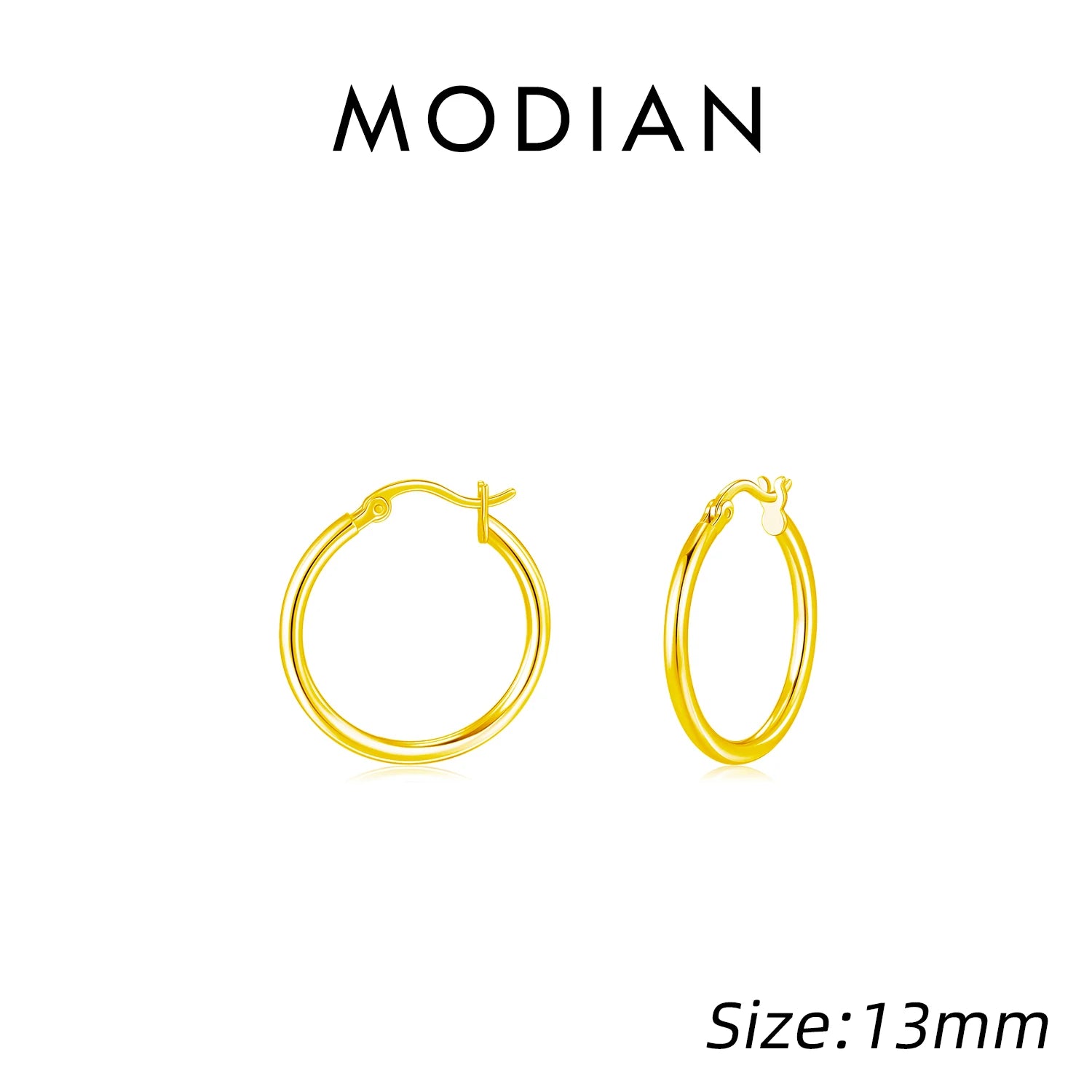 925 Sterling Silver Bold Classic Simple French Hoop Earrings