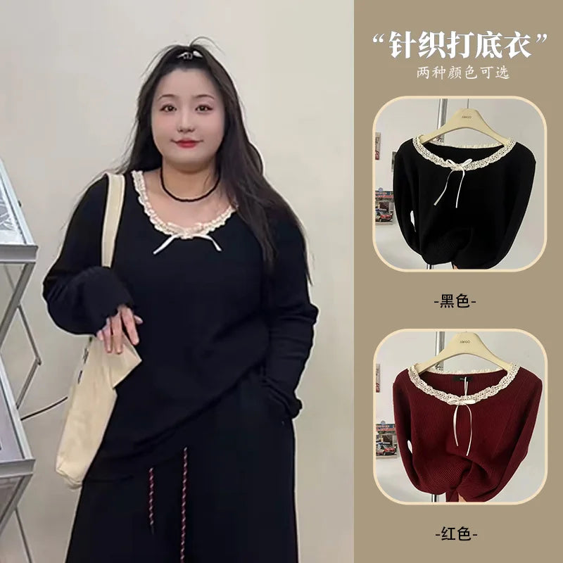 Lace Round Neck T-Shirt