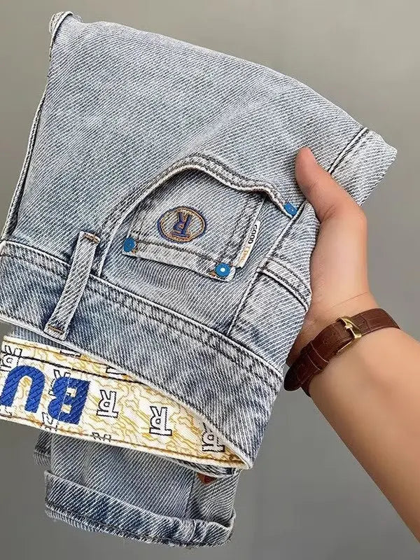 Embroidered Slim Fit Jeans