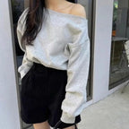 Off Shoulder Hoodie