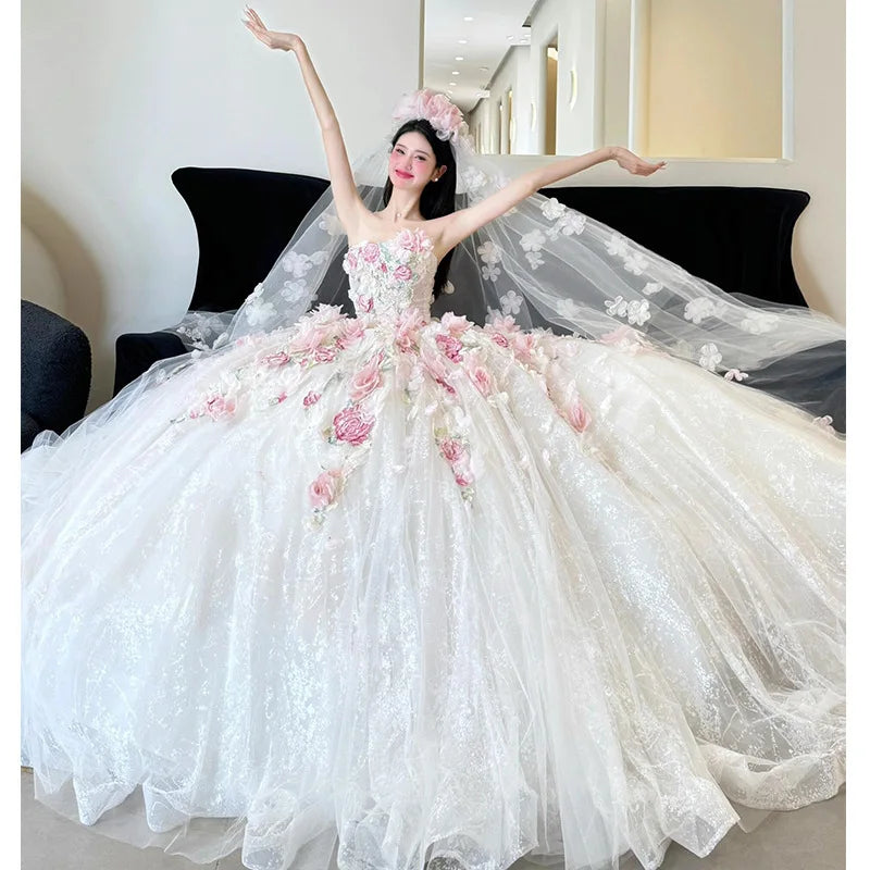 Flowers Corset Dress
