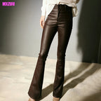 Stretch Leather Pants
